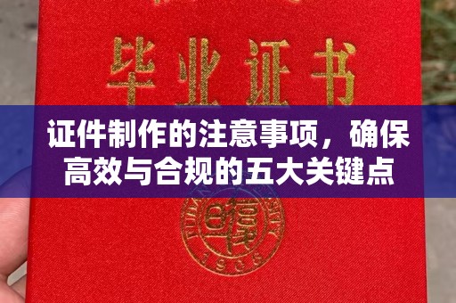秦淮证件制作的注意事项，确保高效与合规的五大关键点