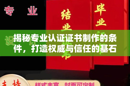 海州揭秘专业认证证书制作的条件，打造权威与信任的基石